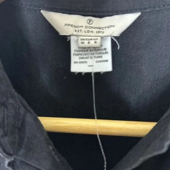 FRENCH CONNECTION Pistols cotton shirt dress size 6 NWT