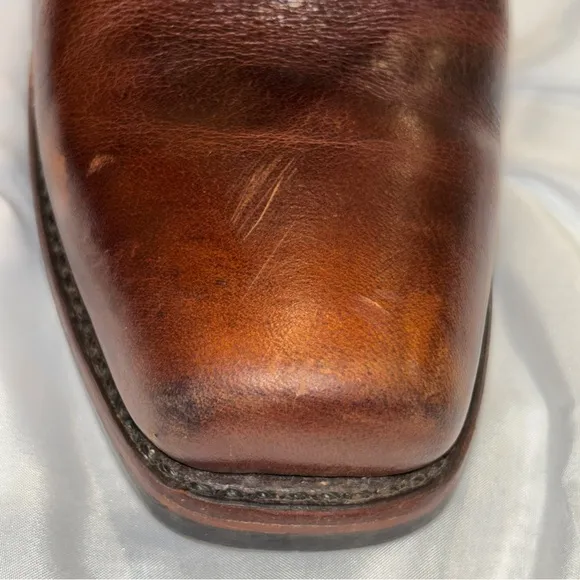 Frye Belted Harness 12R Women's Size 10 M Engineer Moto Boots Brown 77250