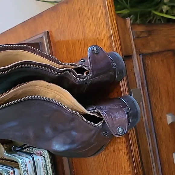 Frye brown leather riding boots, size 7.5
