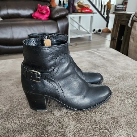 Frye Janis Shield Short Leather Boots