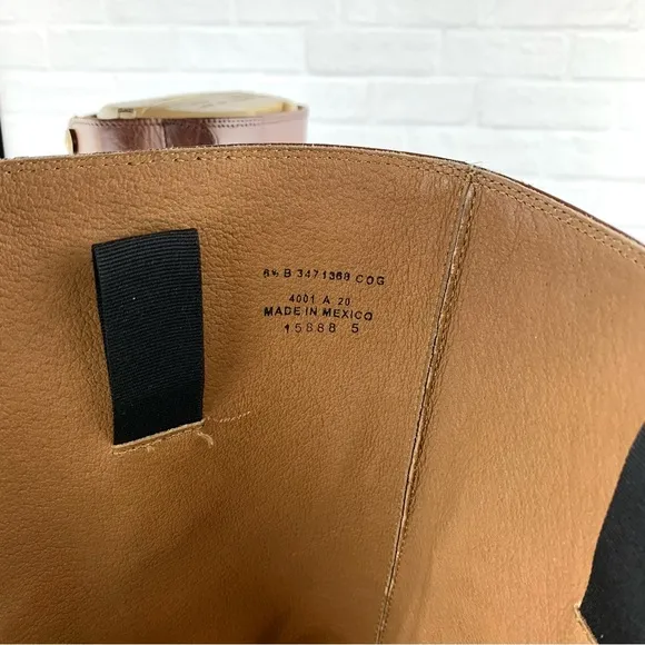 Frye Melissa Button Back Zip Tall Riding Brown Boots Size 6.5