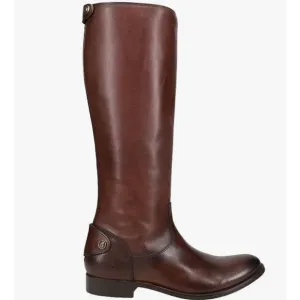 Frye Melissa Button Back Zip Tall Riding Brown Boots Size 6.5