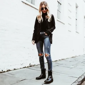 Frye Melissa Button Short Black Cute Pull On Boot