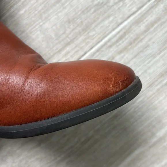 Frye Melissa Button Youth Western Short Boots Brown size Youth 4
