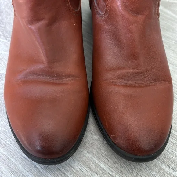 Frye Melissa Button Youth Western Short Boots Brown size Youth 4