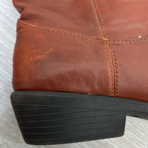 Frye Melissa Button Youth Western Short Boots Brown size Youth 4