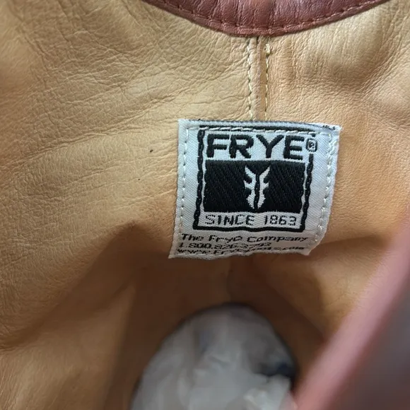 Frye Melissa Button Youth Western Short Boots Brown size Youth 4