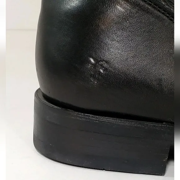 Frye Moto Boots, VERONICA, Black Leather Boots, Size 9 *NICE!*