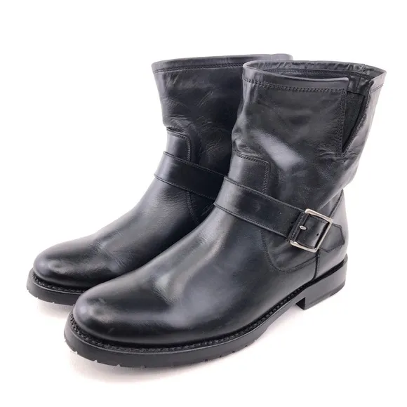 Frye Natalie Engineer Short Ankle Boots 9 D