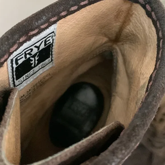 FRYE Parker Moc Short Suede Lace Up Boots
