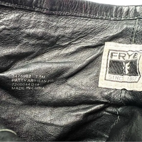 Frye Patty Artisan Zip Boots 7.5