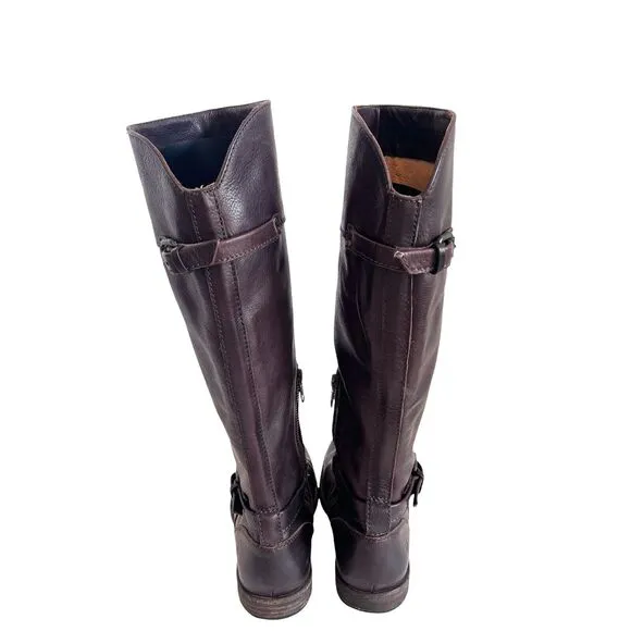 Frye Phillip Knee High Leather Riding Boots Dark Brown Size 7 Equestrian