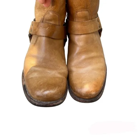 Frye Phillip Leather Harness Short Boots 76871