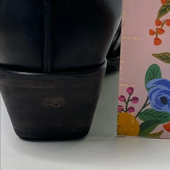 FRYE Sacha Moto Short Bootie Double Zip Black Boots Shootie Size US 7