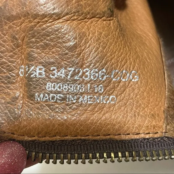 Frye Tyler Engineer Short Boots cognac leather 8.5 B