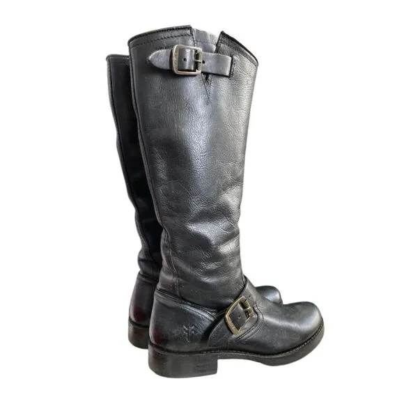 Frye Women’s 6 Tall Black Engineer Boots