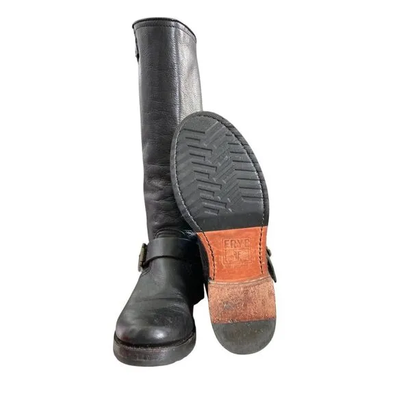 Frye Women’s 6 Tall Black Engineer Boots