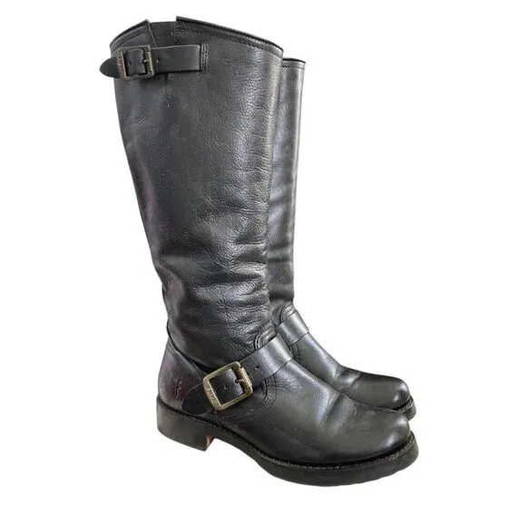 Frye Women’s 6 Tall Black Engineer Boots