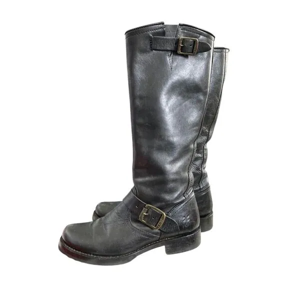 Frye Women’s 6 Tall Black Engineer Boots