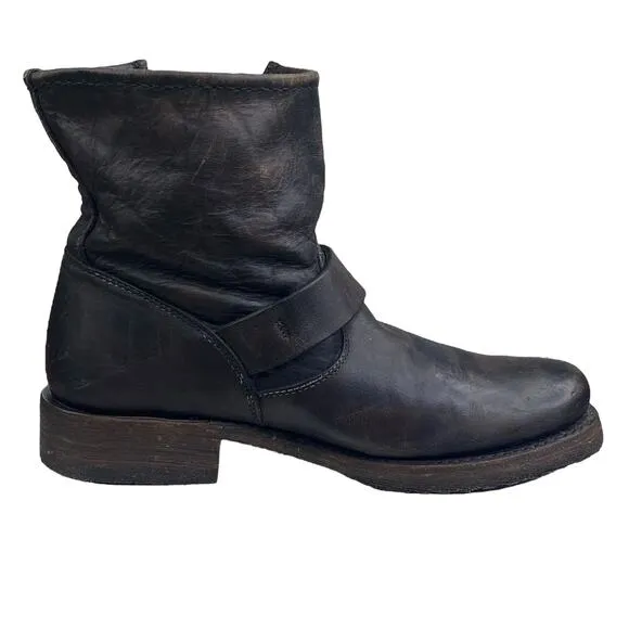 FRYE Women’s Veronica Short Distressed Moto Ankle Boot Size US 6
