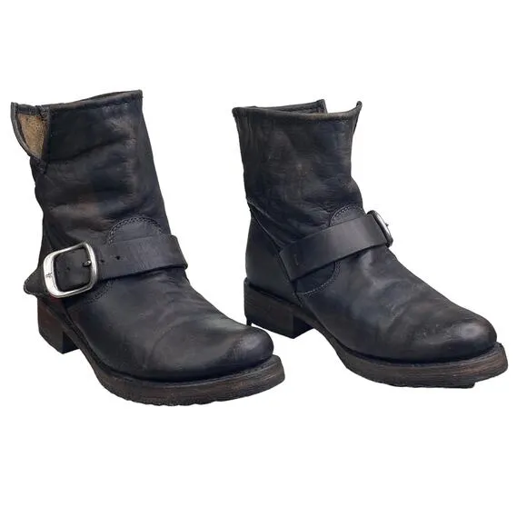 FRYE Women’s Veronica Short Distressed Moto Ankle Boot Size US 6