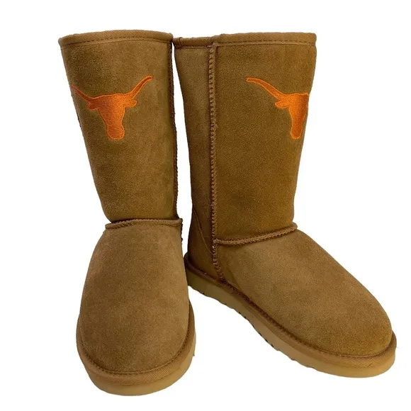 GAMEDAY BOOTS University Of Texas Longhorns Shearling Lined Roadie Boots Size 6