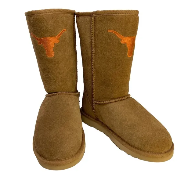 GAMEDAY BOOTS University Of Texas Longhorns Shearling Lined Roadie Boots Size 6