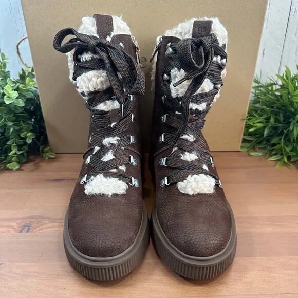 Gentle Souls by Kenneth Cole Women's Behann Alpine Lace-up Boots Size 8.5