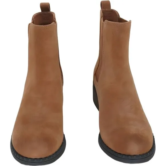 Gentle Souls by Kenneth Cole Women's Elastic Ankle Boot, Luggage, Size 6.5