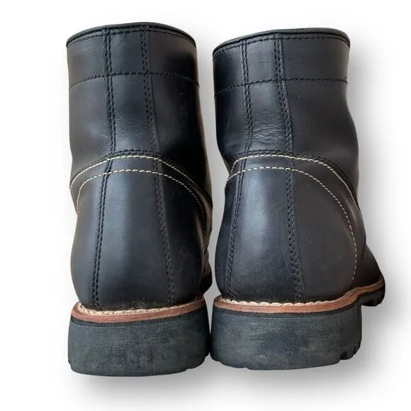 Georgia Boot Small Batch Black Boot Leather 6” Work Men’s size 12 Wide