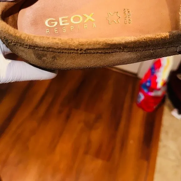 Geox Respira Suede Penny Loafers.
