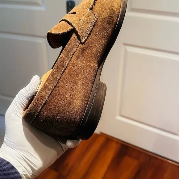 Geox Respira Suede Penny Loafers.