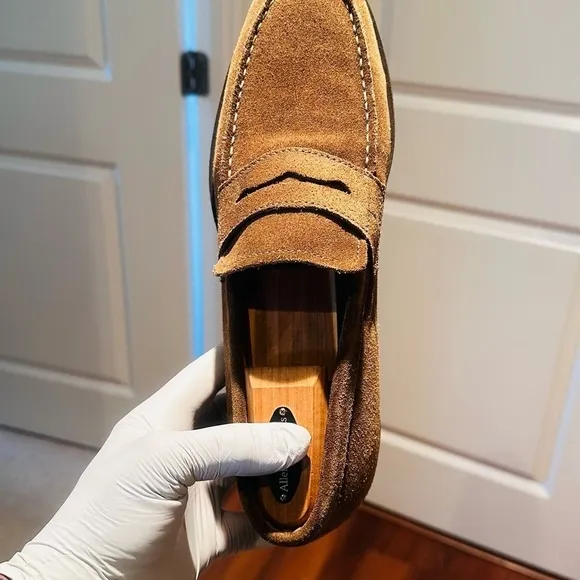 Geox Respira Suede Penny Loafers.
