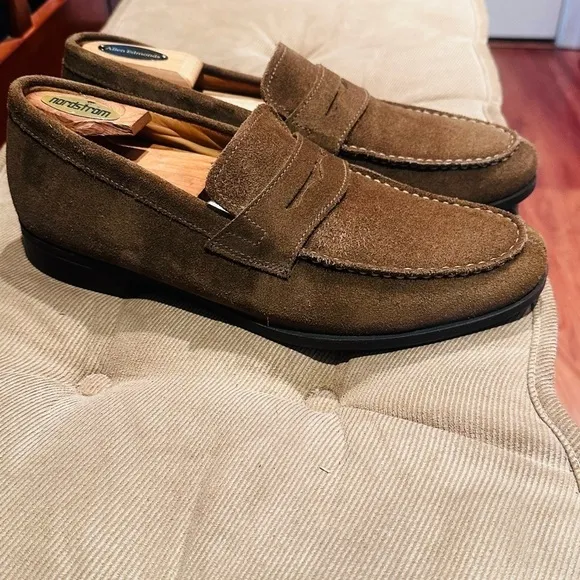 Geox Respira Suede Penny Loafers.