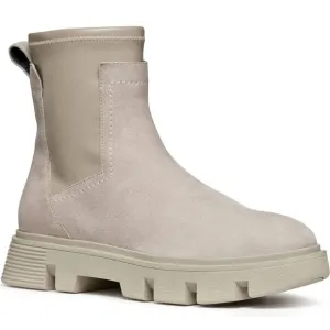 GEOX Respira Vilde Lug Chelsea Lug Sole Boots Size 40 10 Sand Suede Waterproof