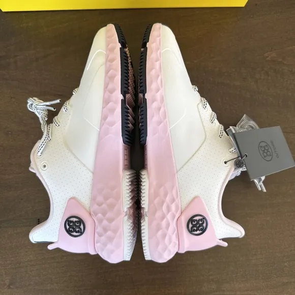 G/FORE GFORE MG4  Perforated Golf Shoes Sneakers Snow/Blush Pink Womens Sz 7 NEW