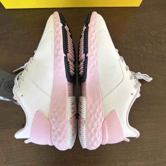 G/FORE GFORE MG4  Perforated Golf Shoes Sneakers Snow/Blush Pink Womens Sz 7 NEW