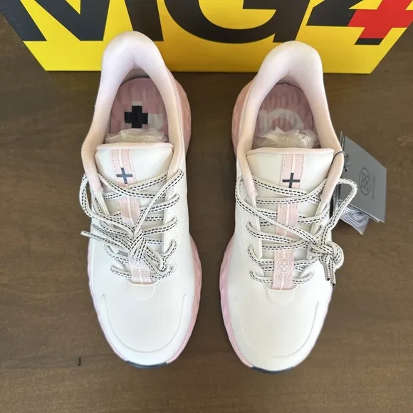 G/FORE GFORE MG4  Perforated Golf Shoes Sneakers Snow/Blush Pink Womens Sz 7 NEW
