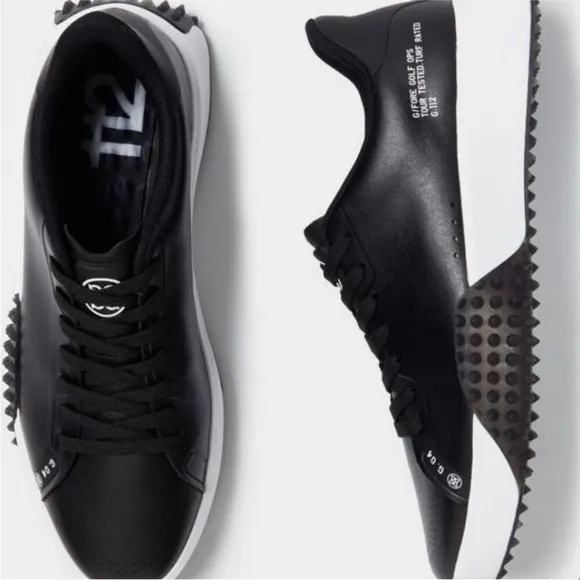 G/Fore Men’s G.112 Black Spikeless Golf Shoes GMF000028-ONYX BLACK SIZE 14