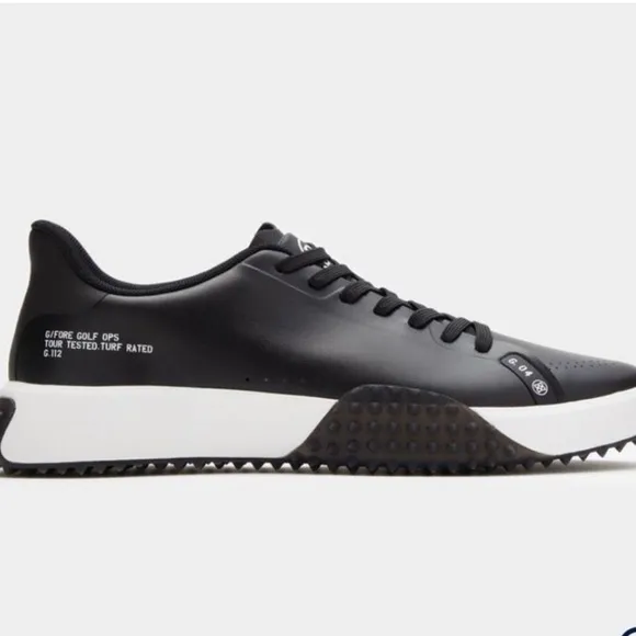 G/Fore Men’s G.112 Black Spikeless Golf Shoes GMF000028-ONYX BLACK SIZE 14