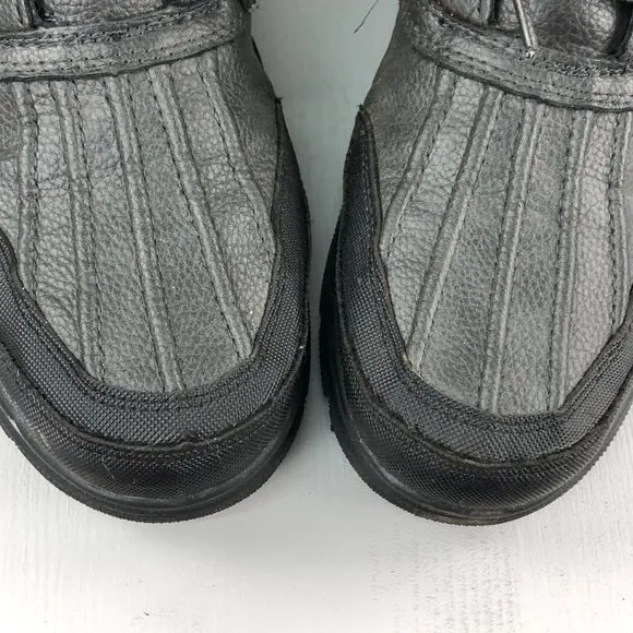 GH Bass &amp; Co Men's Size 9.5 Black Faux Fur Lined Lace-Up Round Toe Winter Boots