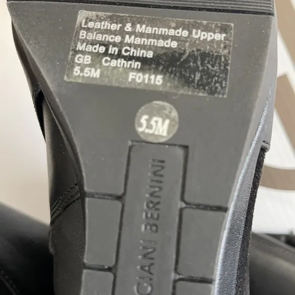 Giani Bernini Black Boots Size 5.5 M
