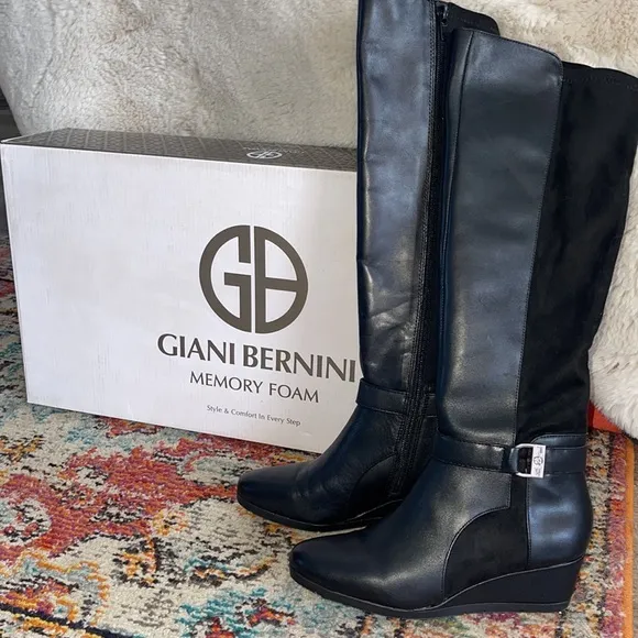Giani Bernini Black Boots Size 5.5 M