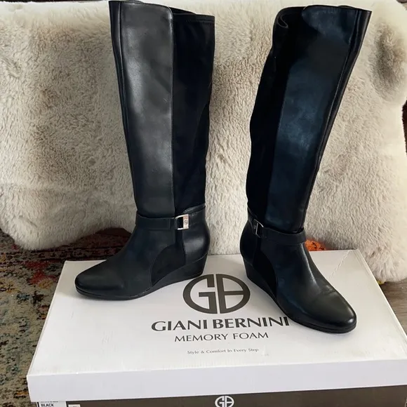 Giani Bernini Black Boots Size 5.5 M