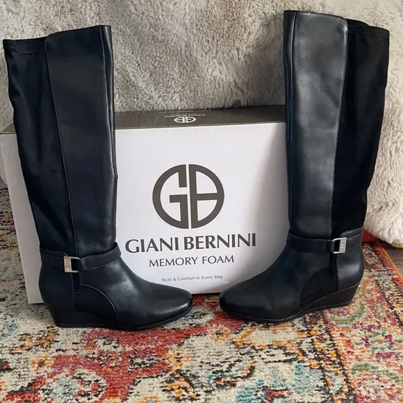 Giani Bernini Black Boots Size 5.5 M