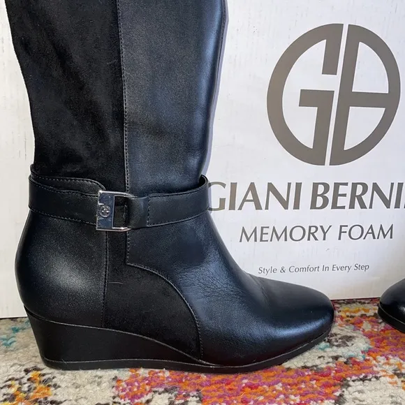 Giani Bernini Black Boots Size 5.5 M
