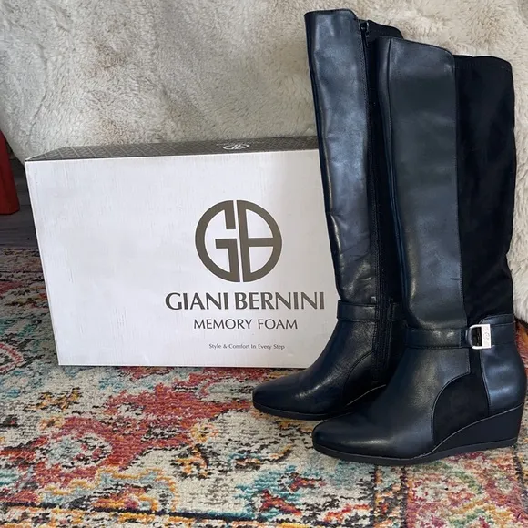 Giani Bernini Black Boots Size 5.5 M