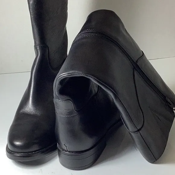 Giani Bernini Sandraa Womens Leather Riding Knee-High Boots