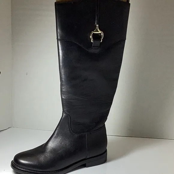 Giani Bernini Sandraa Womens Leather Riding Knee-High Boots