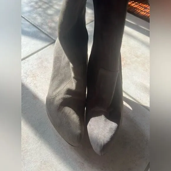 Gianni Marra knee high boots sexy shoes leather designer runway heels
